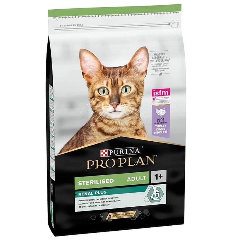Pro Plan Renal Plus Sterilised Hindili Kısırlaştırılmış Kedi Maması 10 Kg (SKT:03.2027)