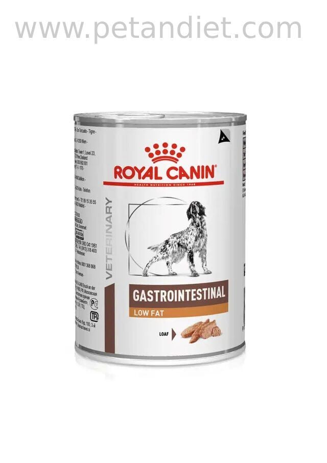 Royal Canin Gastrointestinal Low Fat 6x420 Gr Köpek Yaş Maması (SKT:09.2027) – Düşük Yağlı Sindirim Destekleyici Veteriner Diyet